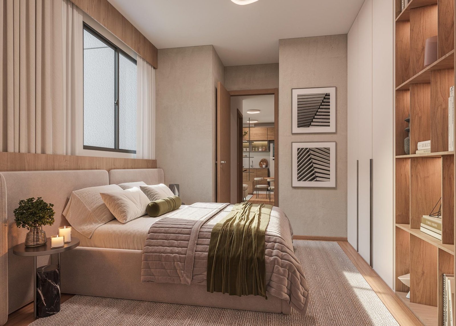 Quarto do apartamento Áurea